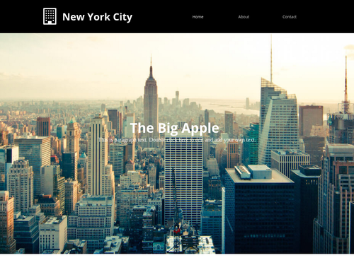 New York website template