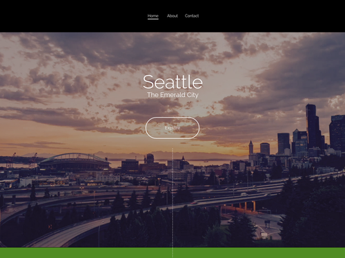 Seattle website template