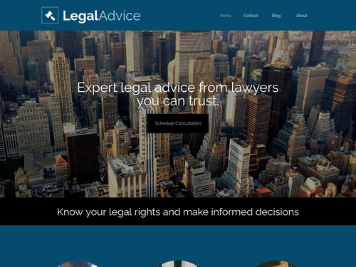 Legal website template
