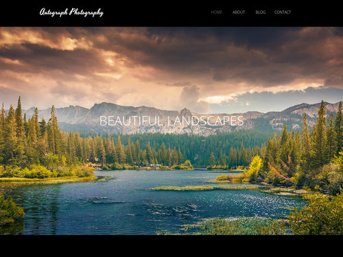 Landscape Photography website template
