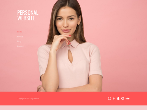 Personal website template