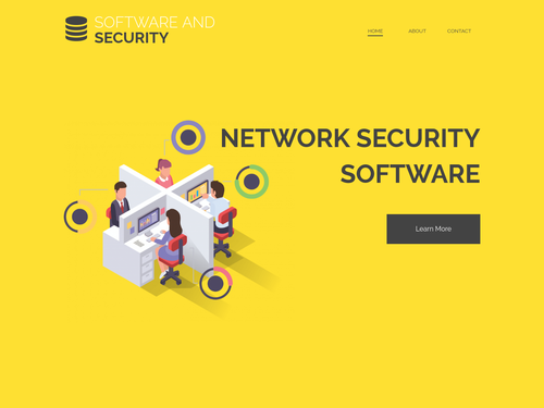 Network Security website template