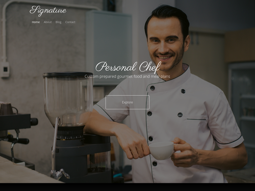 Personal Chef website template