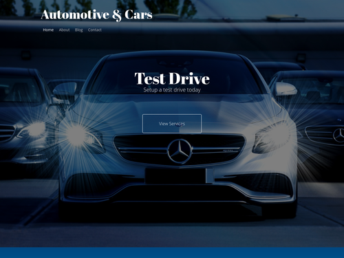 Automotive and Cars website template