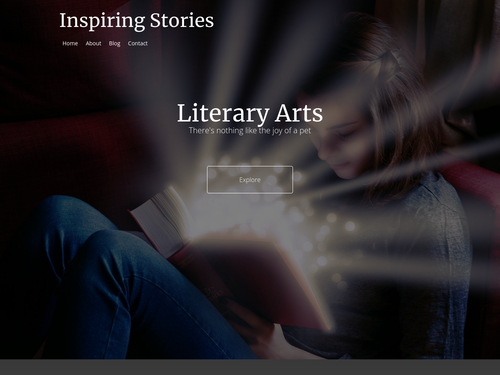 Literary Arts website template