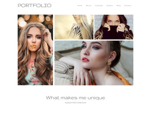 Models Portfolio Template website template