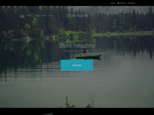 Fishing Store website template