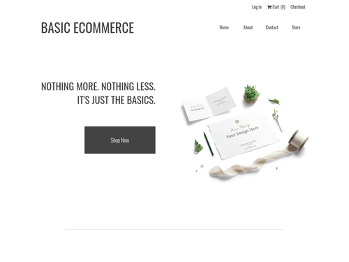 E-commerce website template