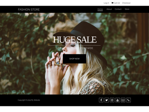 Fashion Store website template