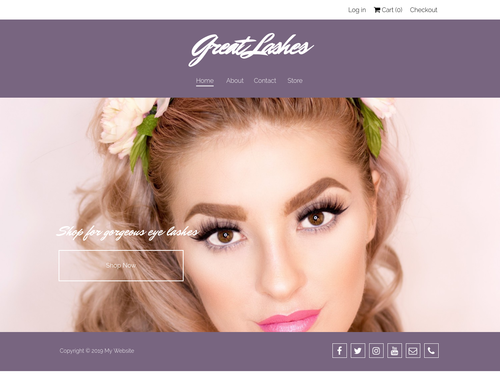 Eye Lashes website template