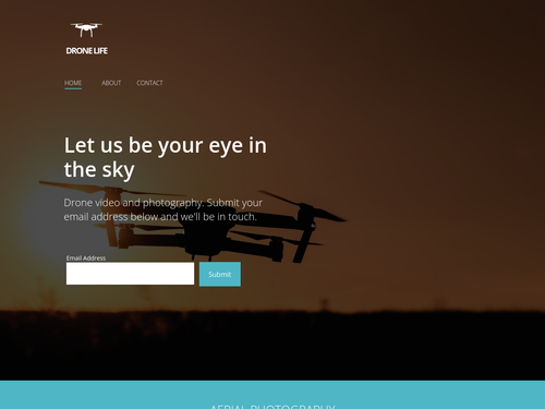 Drone website template