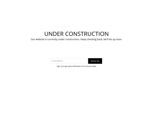 Under Construction website template