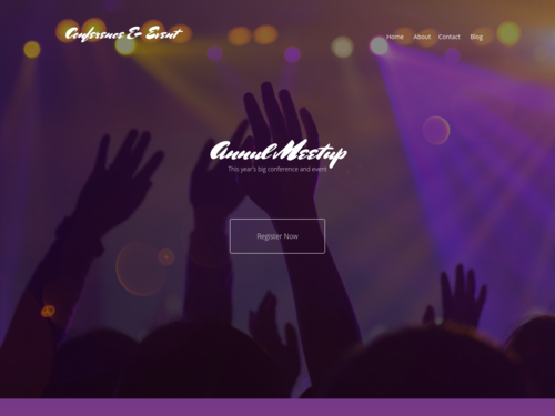 Conferences & Events website template